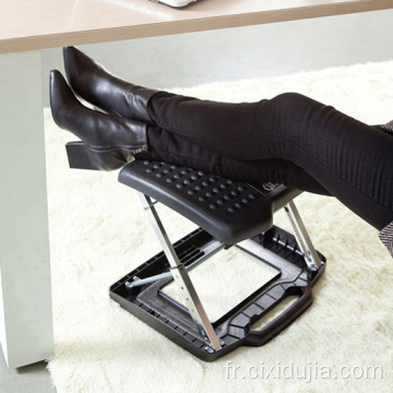 Repose-pieds de bureau réglable de massage en plastique
